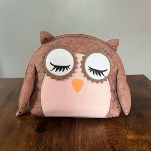Betsey Johnson owl quilted cosmetic Pouch